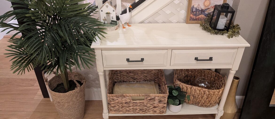 Entryway table isn't quite a vibe