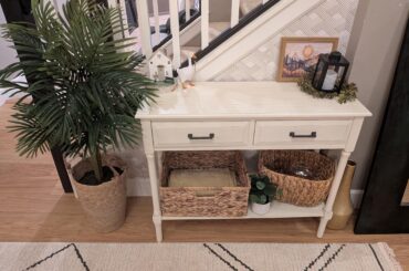 Entryway table isn't quite a vibe