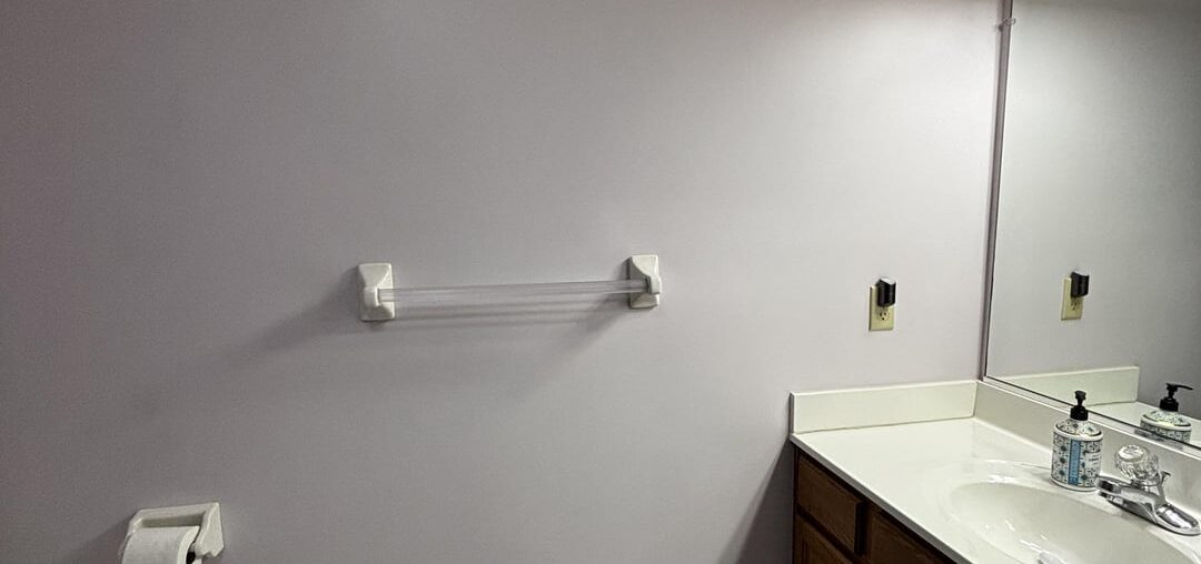 How to decorate this odd shaped bathroom