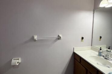 How to decorate this odd shaped bathroom