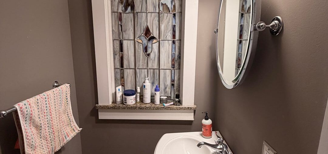 Powder room in need of a big change