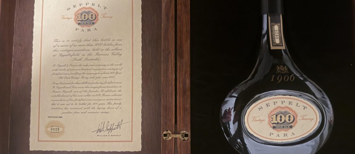 Seppelt Para Vintage 1906 100 Year Tawny