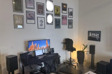 should i fill in the space above the computer monitor / beneath the posters?