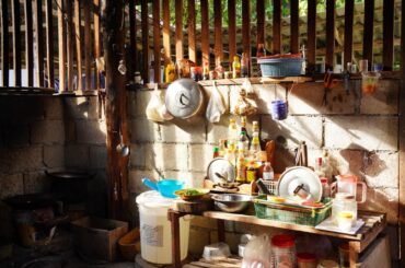 Traditional kitchen in Northen Thailand. Shot in Pa Miang, Lampang