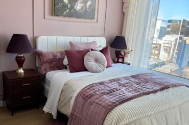 The day to night of my dream pink bedroom 💕