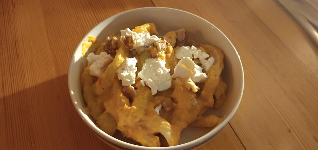 Gnocchi avec sauce butternut et ricotta