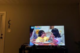 What do we do with this giant wall over the television?