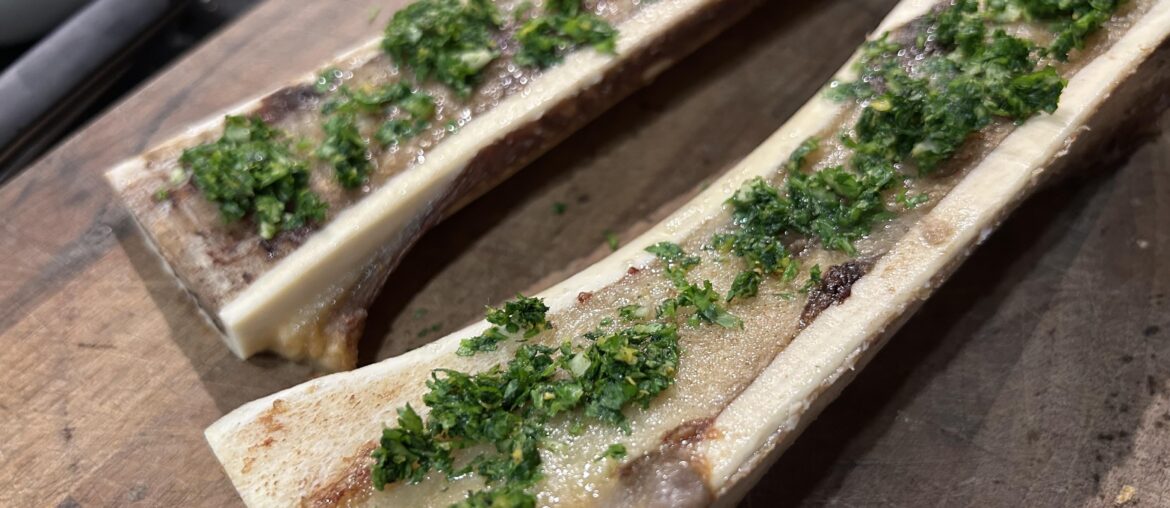 Bone marrow with gremolata