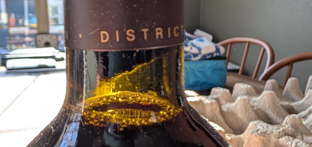 Last bottle shipping froze and popped cork.