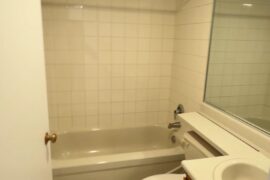 How to make this apartment bathroom look cozy and comfortable