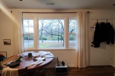 Did I hang these curtains too low?