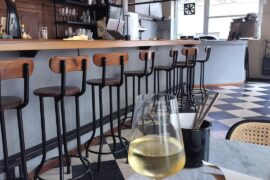 Viti Bar de Vinos, in Montevideo, Uruguay. Good place to try Uruguayan wines, as they have loads of domestic wines by the glass, and they do half glasses and wine flights. Prices in the menu pics are in Uruguayan pesos ($1 US = approx 40 UYU)