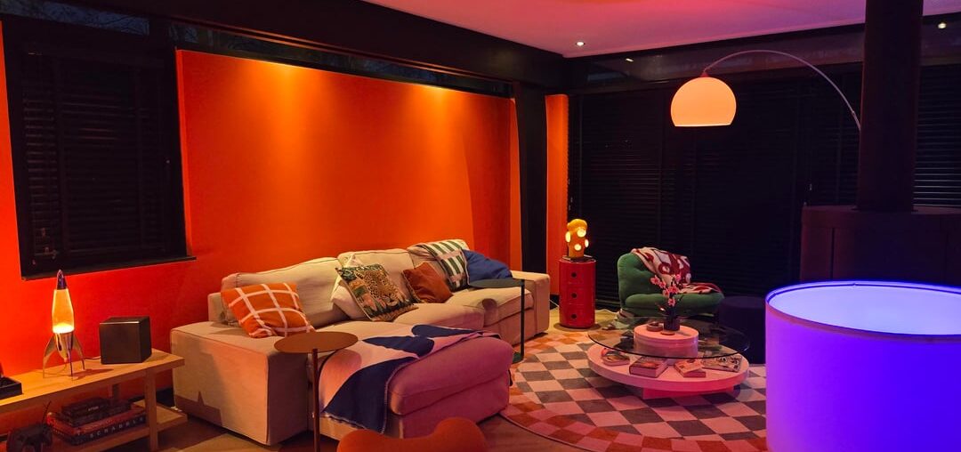 Our funky living room. What does it remind you of?