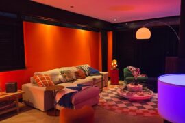 Our funky living room. What does it remind you of?