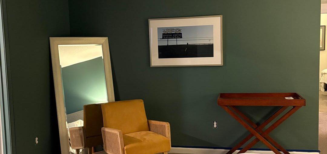 How should I furnish/style this wall and corner in bedroom?