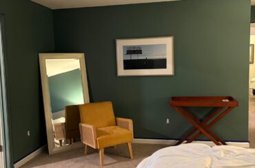 How should I furnish/style this wall and corner in bedroom?