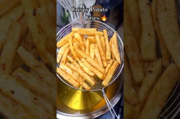 Crispy Potato Fries Recipe #shorts #snacks #potatorecipe #viralvideo