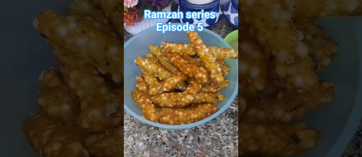 Ramzan special recipe | sabudana k french fries 🍟 😋 #ytshorts #food #howtomakewhitesaucepasta