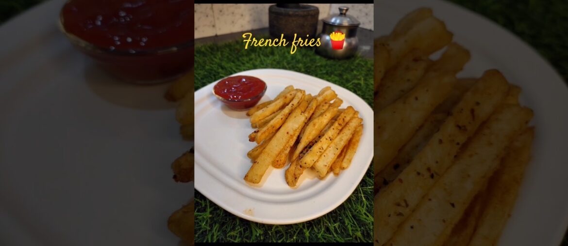 French fries Recipe 😋🍟.       How to make french fries at home ... #food #shorts #frenchfries