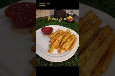 French fries Recipe 😋🍟.       How to make french fries at home ... #food #shorts #frenchfries