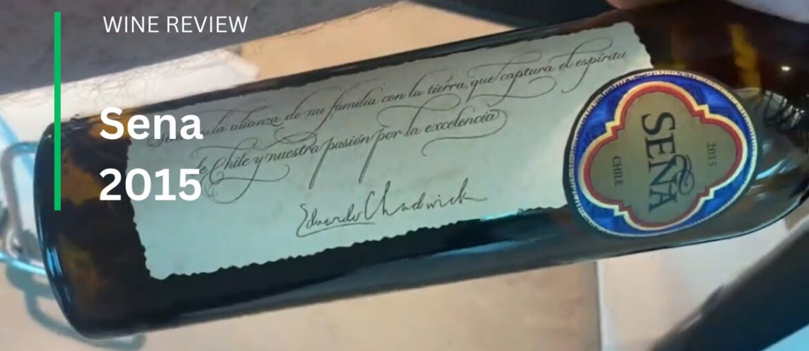 Wine Review: Sena 2015  - in Emirates Busness Class Lounge Dubai