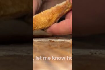 Hear That CRACK! Mini Crispy Baguettes #shorts #easyrecipe #cooking 🇫🇷🥖🤩