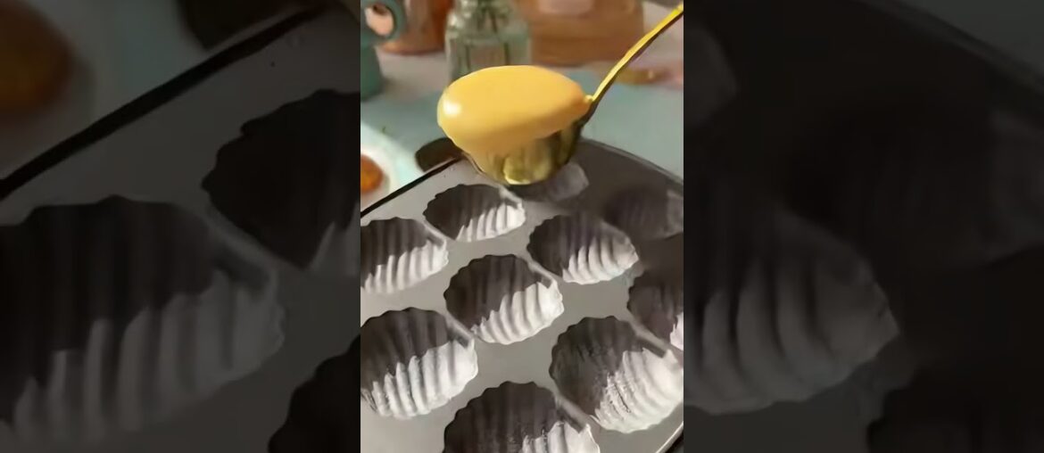 Classic French Madeleines 🐚🍰#cake #dessert #foodie #byxtp