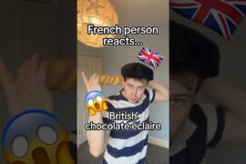 French person reacts to… British Chocolate Éclaire 😱🇬🇧 #Food