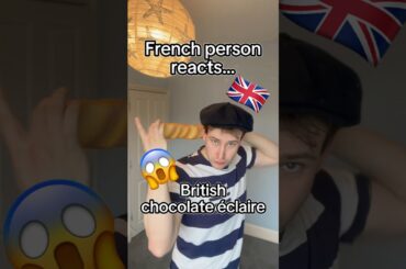 French person reacts to… British Chocolate Éclaire 😱🇬🇧 #Food