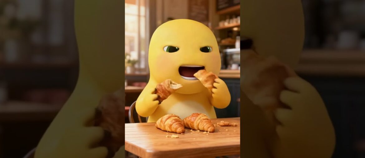 NAILONG’s CRAZY Croissant Mukbang 🥐🇫🇷 | Cinematic 3D French Bakery Feast #nailong #animasi3d#cartoon