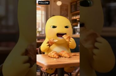 NAILONG’s CRAZY Croissant Mukbang 🥐🇫🇷 | Cinematic 3D French Bakery Feast #nailong #animasi3d#cartoon