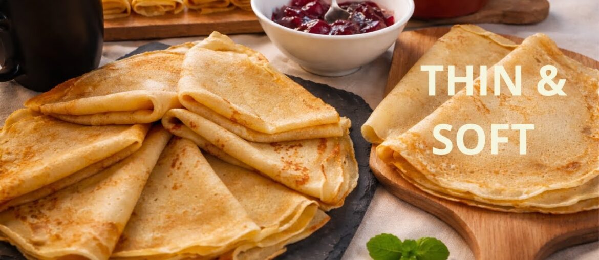 Classic French Crêpes Recipe  🇲🇫  Easy Homemade French Pancakes