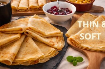 Classic French Crêpes Recipe  🇲🇫  Easy Homemade French Pancakes