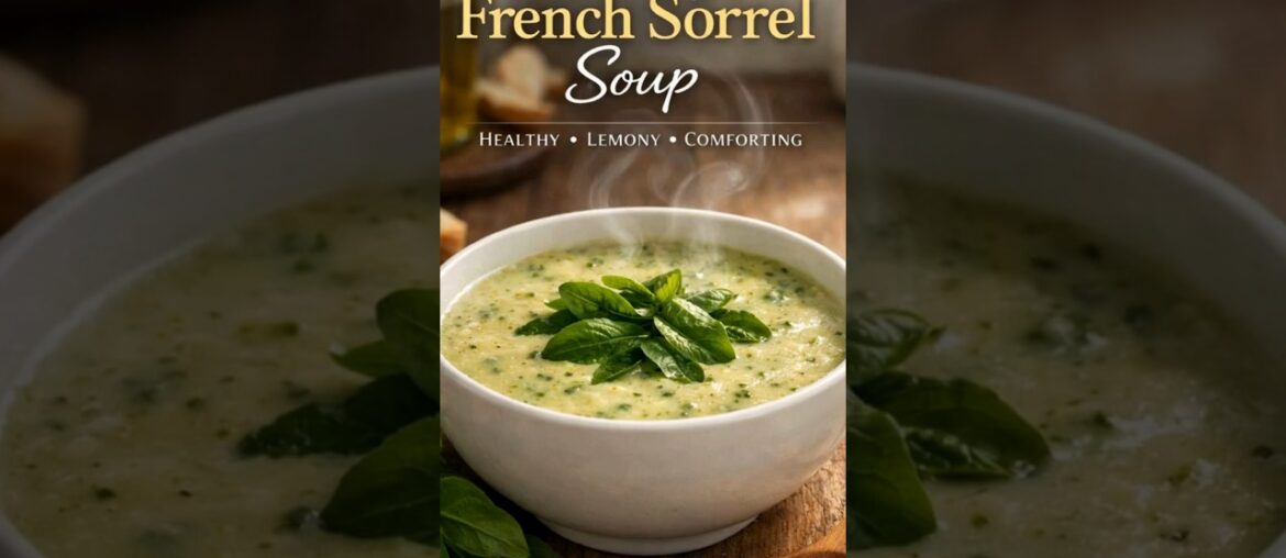 Creamy, lemony French sorrel soup 🌿A light, gut-healthy, antioxidant-rich comfort food you’ll love 🥣 Creamy, lemony French sorrel soup 🌿A light, gut-healthy, antioxidant-rich comfort food you’ll love 🥣
