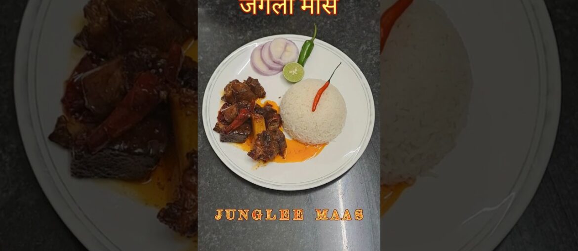 Junglee Maas || 🍖👨‍🍳   #Shorts #mutton #indianfood #cookingskills #food #viralfood