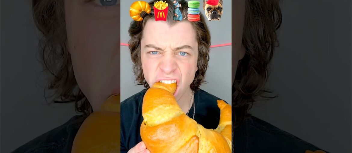 Giant french 🇫🇷 food ASMR eating challenge #foodchallenge #shorts