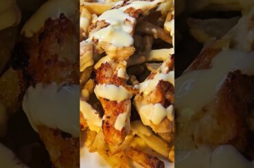 frieschicken with cheese sauce #youtube #food #shorts #foodie