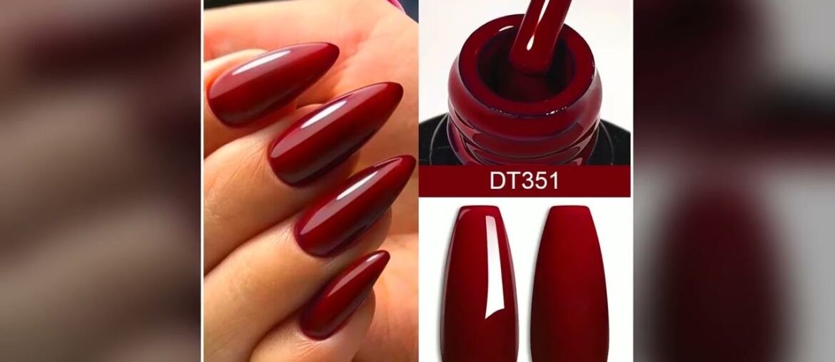 MEET ACROSS 7ml Wine Red Gel Nail Polish LongLasting French Style Gel Nail Supplies For Manicure DI