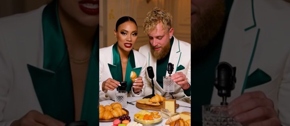 Dom && Jake Paul French Food🍇🥐🥖ASMR