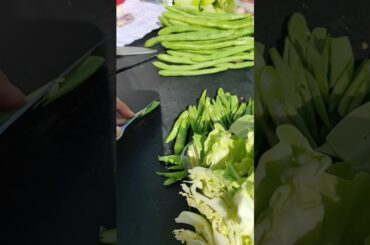 slicing french beans hacks #shortvideo #food #cooking