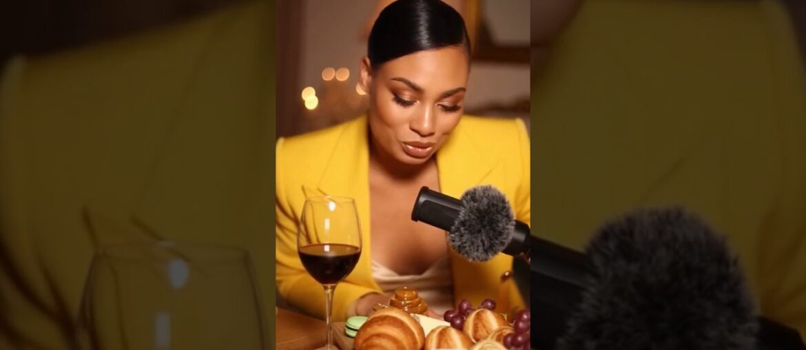 Dom's ASMR French Food 🍇🥐🥖🎤