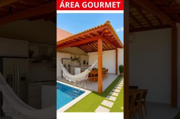 Área gourmet moderna #shorts