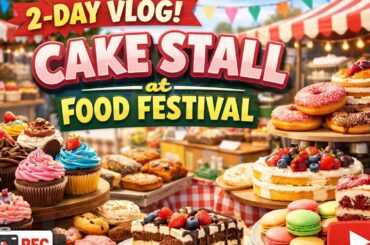 🔥 Day 2 & EVERYTHING SOLD OUT🍰 at the Food Festival – Unreal Sales!#vlog #cakestall #foodfestival