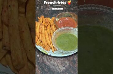 French fries 🍟 Homemade Recipe #frenchfries #recipe #food #viral #testycooking #delicious #cooking