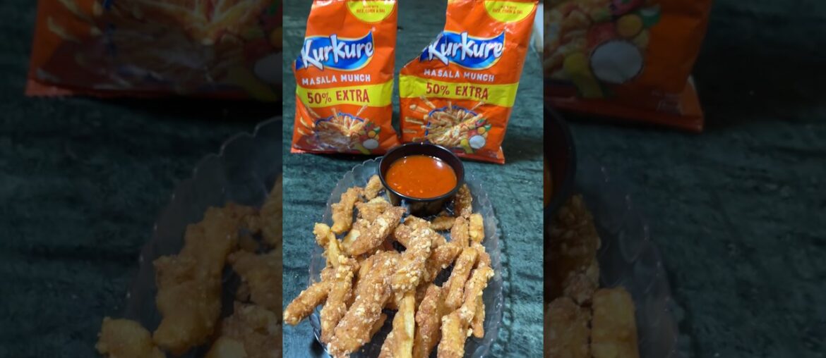 Day 52/55 Kurkure French Fries 🍟😋#shorts #food #recipe #cooking #frenchfries #viral #indiansnacks