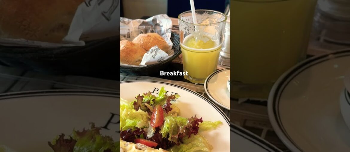 French eggs with salads, juice & bread