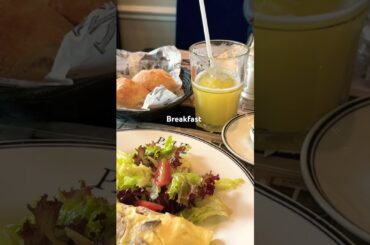 French eggs with salads, juice & bread