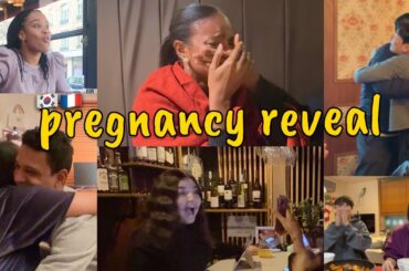 Surprising Our Korean and French Friends With Our Pregnancy 🇰🇷🇫🇷👶🏻 (international couple)