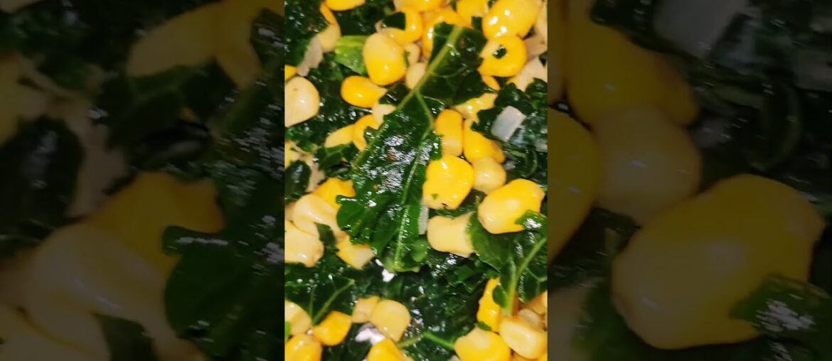 Friday Nite Supper! Sautéed Kale & Corn Salad, Chicken Nuggies & French Onion Soup! #LetsEat😋🇫🇷🇨🇦