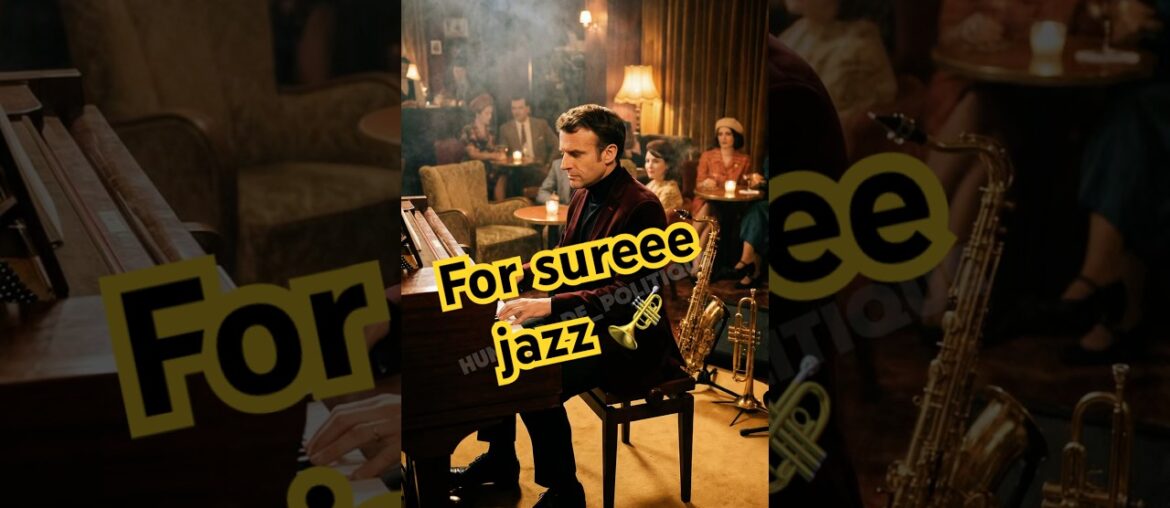 Sometime it’s to sloww for sureee 🎶 🎺 #macron #humour #macron #jazz #politique #france #info